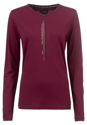 Productafbeelding van s'questo Shirt 1/1 Merlot, 40. Soquesto collectie, gouden bladeren