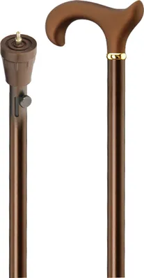 Produktbild von Derbystock Spike Plus Soft-Ergonomic verstellbar bronze>>>>