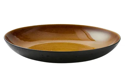 Zdjęcie produktu dla BITZ 821384, Okrągły, Kamionka, Bursztyn, Czarny, Serwisowy, 220 °C, 40 cm