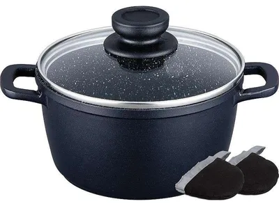 Image de Casserole en marbre de 1,5 L aluminium KaiserHoff KH8629
