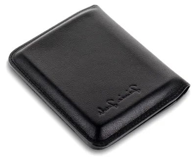 Produktbild von Magstar Geldbeutel mit Magnet RFID-Schutz Wallet ohne Münzfach Herren Geldbeutel Echtleder (Schwarz)