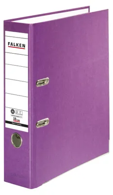 Produktbild von Falken Recycolor-Ordner - A4, 8 cm, violett
