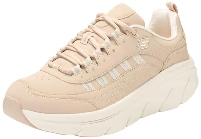 Obrázok produktu pre Skechers D'lux Walker 2.0 Golden Step – dámske tenisky, farba: taupe (svetlohnedá), materiál: koža