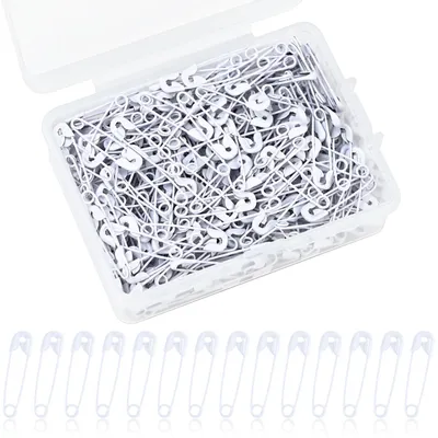 Sicherheitsnadeln 350 Stück, 19 mm, weiß, mit Box