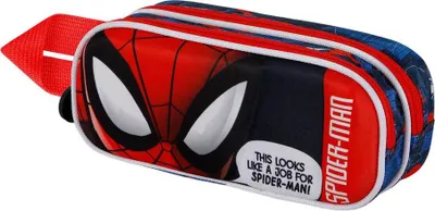 Produktbild von Marvel Spiderman Stronger 3D Doppelfedermäppchen, Rot