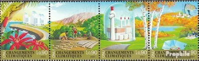 Produktbild von Briefmarken UNO - Genf 2001 Mi 428-431 Viererstreifen (kompl.Ausg.) postfrisch Klimaänderung