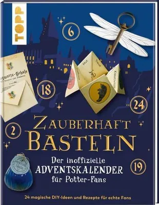 Produktbild von Zauberhaft basteln. Der inoffizielle Harry-Potter-Adventskalender. Adventskalenderbuch.