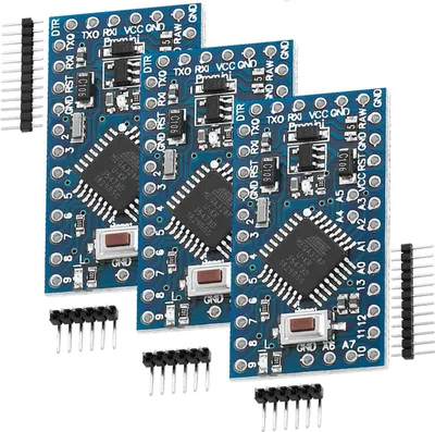 Produktbild von AZ-Delivery Mikrocontroller AZ-ProMini-Board mit 5V ATmega328 und 16MHz, 3x Pro Mini