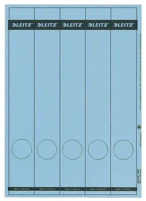 Obrázok produktu pre Leitz 1688-00-35 1688 PC-štítky na chrbát - papier, dlhé/úzke, 125 kusov, modré
