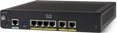 Produktbild von Cisco C927-4P, Ethernet-WAN, Gigabit Ethernet, DSL-WAN, Schwarz