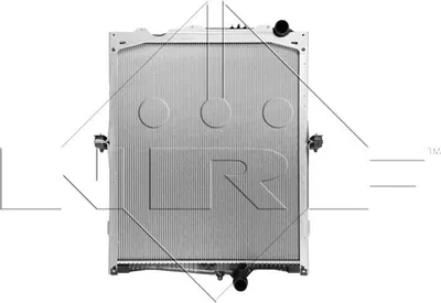 Produktbild von Aluminium Motorkühler mit Rahmen, gelöteten Kühlrippen, 1015x887x52 mm