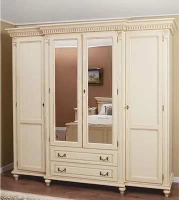 Produktbild von Casa Padrino Luxus Barock Schlafzimmer Schrank Creme 234 cm - Barock Schlafzimmer Möbel