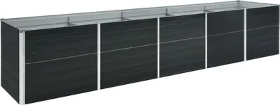 Obrázok produktu pre vidaXL Záhradný zvýšený záhon z pozinkovanej ocele 400x80x45 cm antracitový