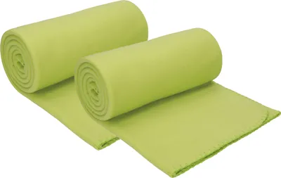 Produktbild von Betz Fleecedecke 2 Stück 130x170 cm 180g/m² – Wohndecke & Kuscheldecke – Flauschige Sofadecke Tagesdecke – Leicht, wärmend & pflegeleicht – grasgrün