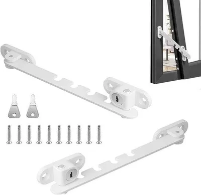 Produktbild von Fensterverriegelung mit Schlüsselverschluss - Verstellbar, Weiß