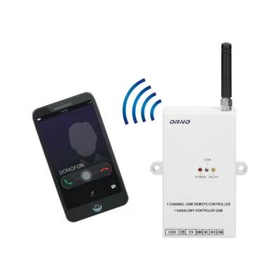 Obrázek produktu pro GSM ovladač pro ovládání brány ORNO OR-GB-449, s USB vstupem