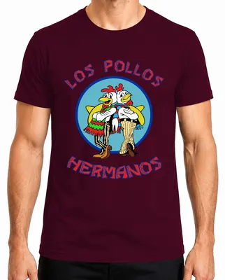 Produktbild von LOS POLLOS HERMANOS Fast Food Kultserie Serienfan Kult Fanart Herren T-Shirt, Burgundy, L