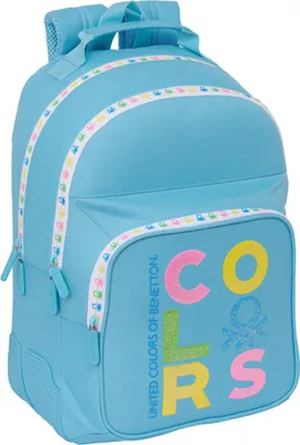 Produktbild von Safta Double Benetton 10l 27x33x10 Cm Rucksack Blau  Kinder Blau One Size