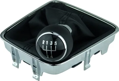 Image de Sac dePommeau de levier de vitesse 5 vitesses pour VW Golf Plus Tiguan Sharan avec cadre chromé