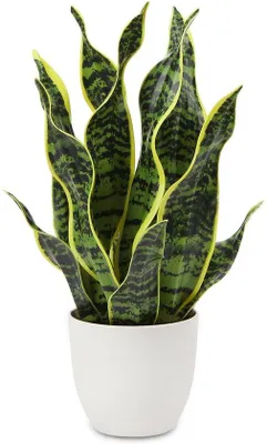 Image de Petite plante artificielle de 42 cm, vert clair, pour la décoration d'intérieur