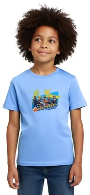 Produktbild von Spreadshirt Feuerwehrmann Sam™ Pontypandy Air Rescue Kinder T-Shirt, 110/116 (5-6 Jahre), Himmelblau