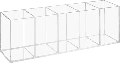 Produktbild von Transparente Büroorganizer - 5 Fächer - Acryl