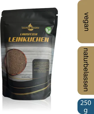 Produktbild von Lausitzer Leinkuchen, gemahlen, mit Lignan, 250g