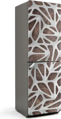 Produktbild von Holzbrett vertikal – Kühlschrank Aufkleber – Klebefolie Kühlschrank – Kühlschrank Nachbildung – Kühlschrankfolie selbstklebend – Küchen Dekoration – 60x190 cm