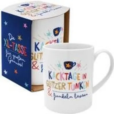 Produktbild von XL Tasse "Kacktage in Glitzer tunken & Funkeln lassen"