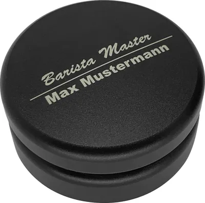 Produktbild von scarlet espresso | Distributor »Speciale TRE« für Barista; perfekte Extraktion mit Siebträgermaschinen; mit persönlicher Namenslasergravur im Griff , Größe:47 mm, Farbe:Schwarz