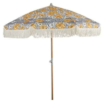 Produktbild von Sonnenschirm Gatsby 185 x 230 x 185 cm Buche PolyBaumwolle Natur Mehrfarbig