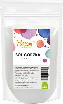 Zdjęcie produktu dla SÓL GORZKA EPSOM (KĄPIELOWA) 1 kg - BATOM
