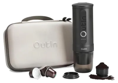 Produktbild von OutIn Nano Espressomaschine Space Grey Travel Kit