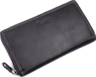 Produktbild von Benthill Damen Geldbörse Echt Leder - Langes Portemonnaie mit RFID Schutz - XL Vintage Geldbeutel - Langbörse inkl. Geschenkbox