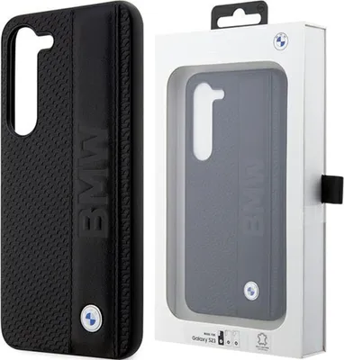Produktbild von BMW BMHCS23S22RDPK S23 S911 schwarz/schwarz Hartschalenkoffer Leder Struktur & Streifen Handyhülle