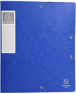 Image de Boîte d'archivage Exacompta Cartobox A4, bleue, dos de 60 mm