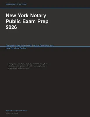 Produktbild von New York Notary Public Exam Prep 2026