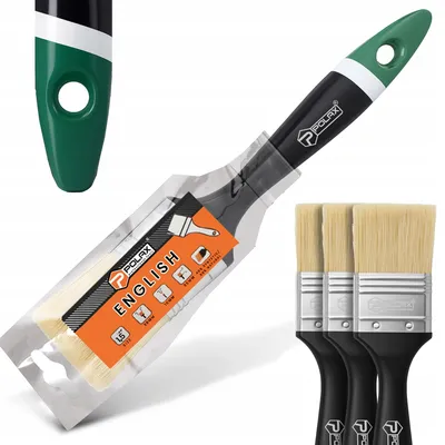 Produktbild von Polax Flachpinsel 38 mm Englisch Set (3 Stück)
