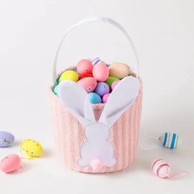 Imagen del producto de Cestas rosas para Pascua, 2 unidades