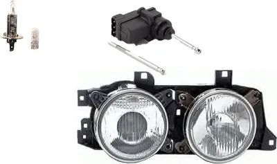 Produktbild von Scheinwerfer passend für BMW 5er E34 09/88-10/1995 Rechts + Leucht. + Stellmotor 67168353887 63121391598 1378360 1390290 1391598 63121378360 63 Johns