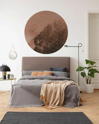 Produktbild von Komar Vlies Fototapete rund und selbstklebend - New Morning - Größe: 125 x 125 cm (Breite x Höhe)