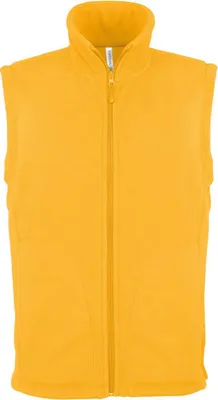 Produktbild von Kariban Herren Fleece Jacke Weste Bodywarmer Übergangsjacke, Größe:4XL, Farbe:Gelb