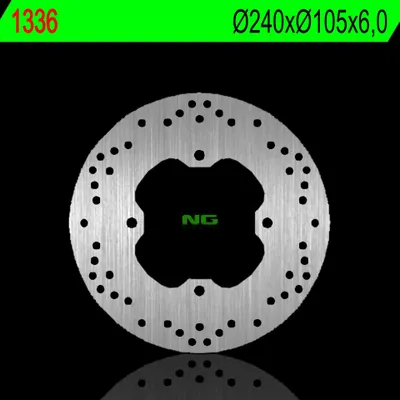 Productafbeelding van NG BRAKES remschijf rond, vast