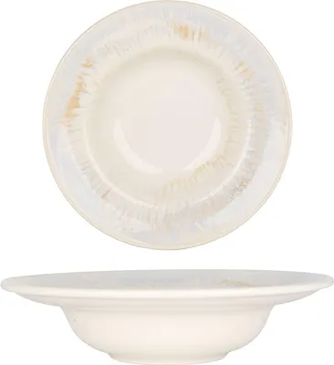 Image de By Bone Assiette à pâtes - Wave - Porcelaine - 25 cm (400cc)