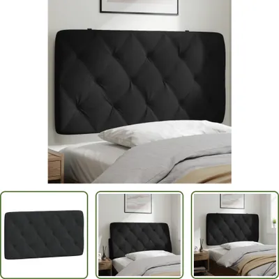 Produktbild von The Living Store Kopfteil-Kissen Schwarz 100 cm Samt