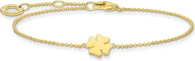 Produktbild von THOMAS SABO Armband Kleeblatt vergoldetes Silber A1990-413-39-L19V