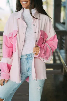 Produktbild von OMG Hemdjacke für Frauen Biqileee Puderrosa S