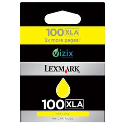 Produktbild von Lexmark 100XLA, Gelb, Tinte auf Pigmentbasis, 1 Stück(e)