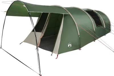 Obrázok produktu pre vidaXL tunelový stan pre 4 osoby so strechou, zelený a biely, 740 x 370 x 220 cm