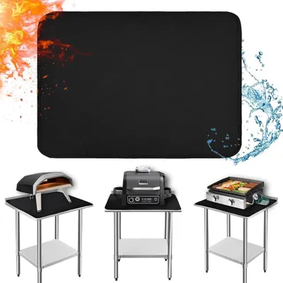 Produktbild von 60 x 80cm Hitzebeständige Unterlage, Feuerfeste Unterlage für Luftfritteuse, Wasserdichte Silikonmatten, Arbeitsplattenschutz, Rutschfest